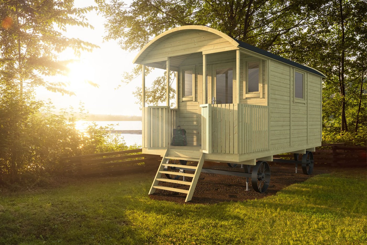 Paddy Gypsy Wagon traditional caravan style hut
