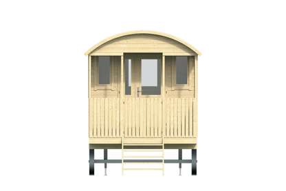 Paddy Gypsy Wagon front porch with double gates