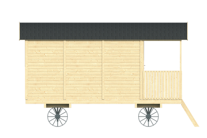 Paddy Gypsy Wagon left side exterior view