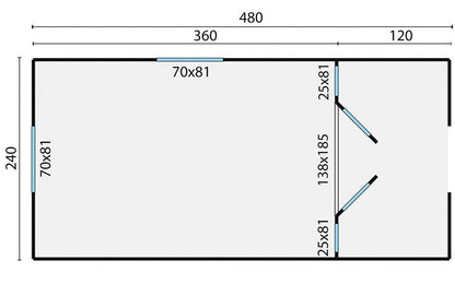 Paddy Gypsy Wagon floor plan layout