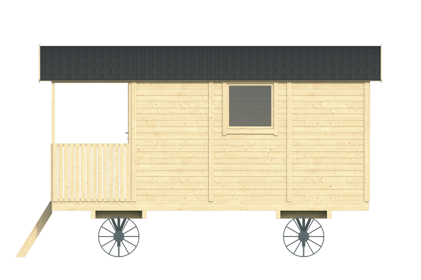 Paddy Gypsy Wagon right side exterior view