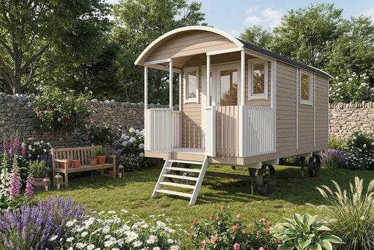 Paddy Gypsy Wagon Shepherd's Hut exterior front view
