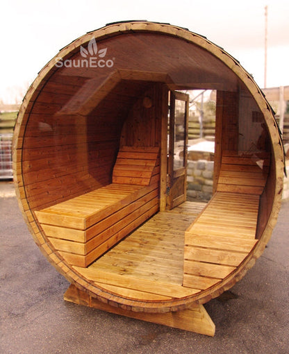 Panorama sauna lodge terrace seating for 6 people