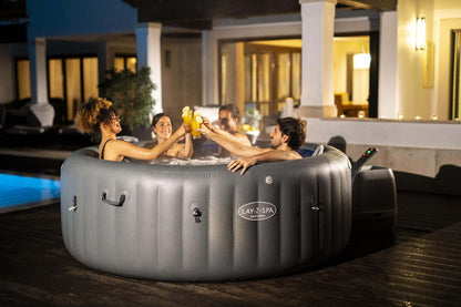 Lay-Z-Spa Santorini hot tub group relaxation setting