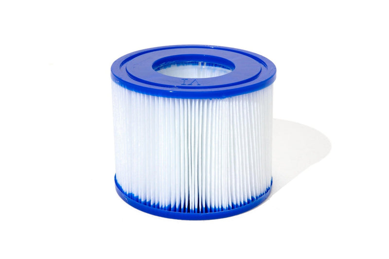 Filter cartridge fitted in hot tub housing