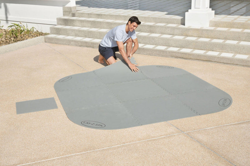 Lay-Z-Spa square floor protector mat set