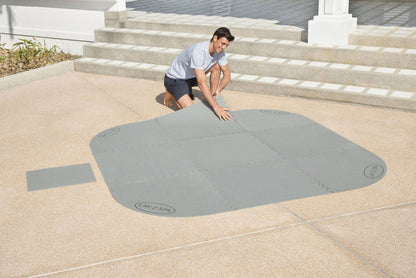 Lay-Z-Spa square floor protector mat set
