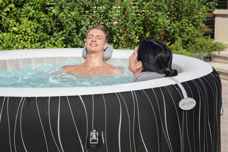 Padded hot tub pillow soft mesh coating close up
