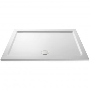 Pearlstone White 40mm Rectangular Shower Tray