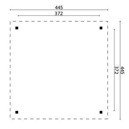 Large Modern Gazebo 4.5 x 4.5m
