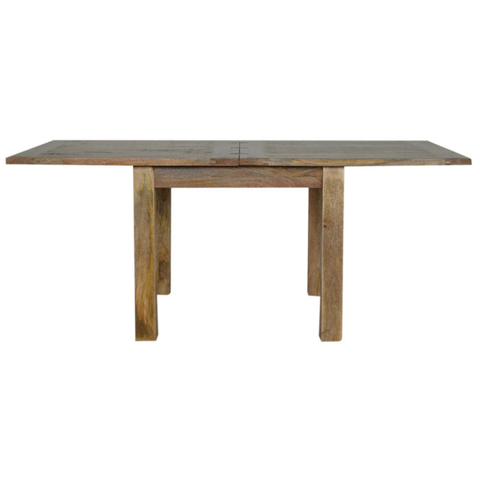 Extendable Butterfly Dining Table IN021 Solid Mango Wood Oak Finish