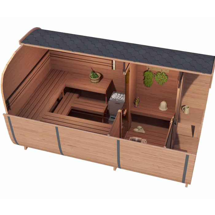 SAUNAONES® Square Sauna Minimalist Refresh 5