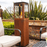 Qube Corten Steel Pellet Patio Heater