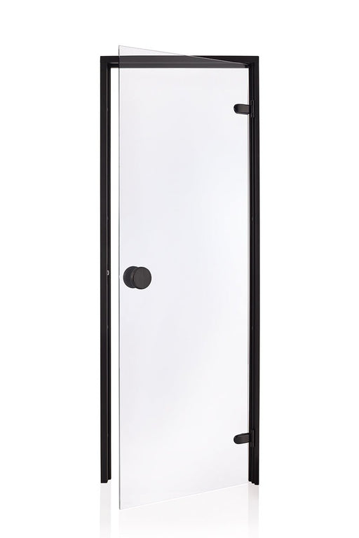 Glass Sauna Door with Black Timber Frame (Raiser Black)