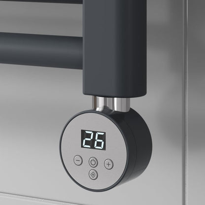 Reina Capo Anthracite Electric Heated Towel Rail
