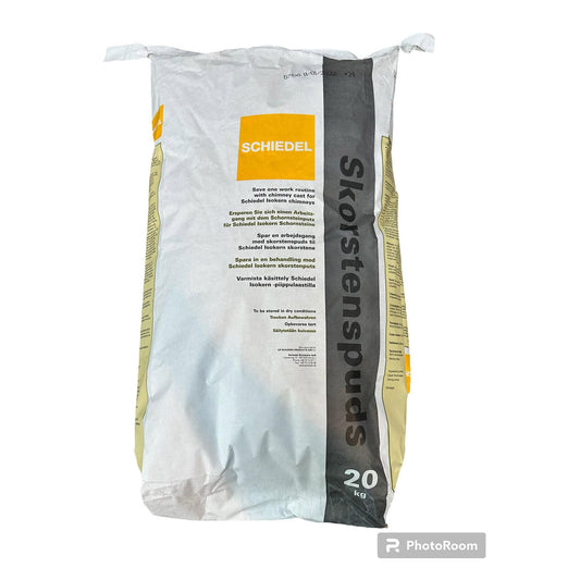 Schiedel Render Plaster 20kg bag for pumice chimneys and garden fireplaces