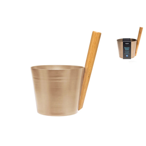 Rento 5 Litre Anodised Aluminium Sauna Pail in Champagne