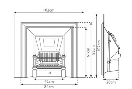 Royal Cast Iron Fireplace Insert | Carron
