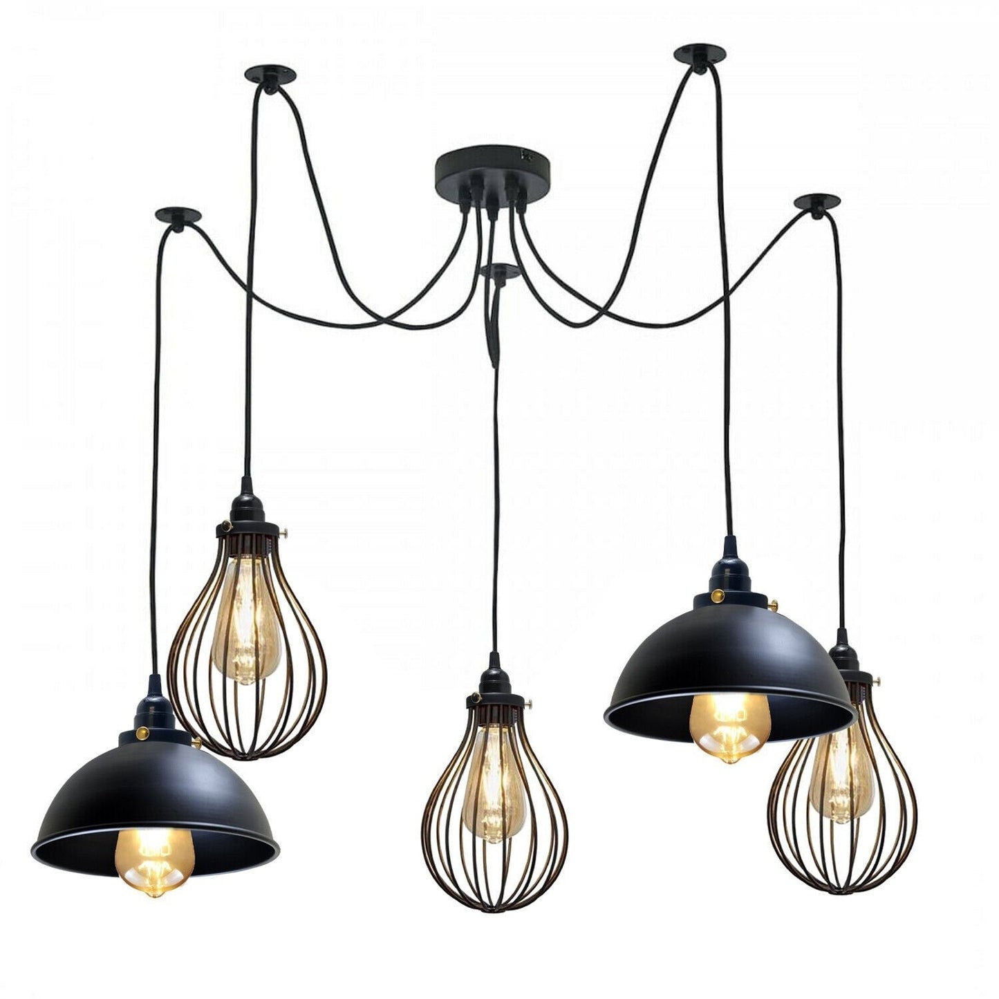 Multi Outlet Hanging Light 2 Spider Pendant Light  ~6330
