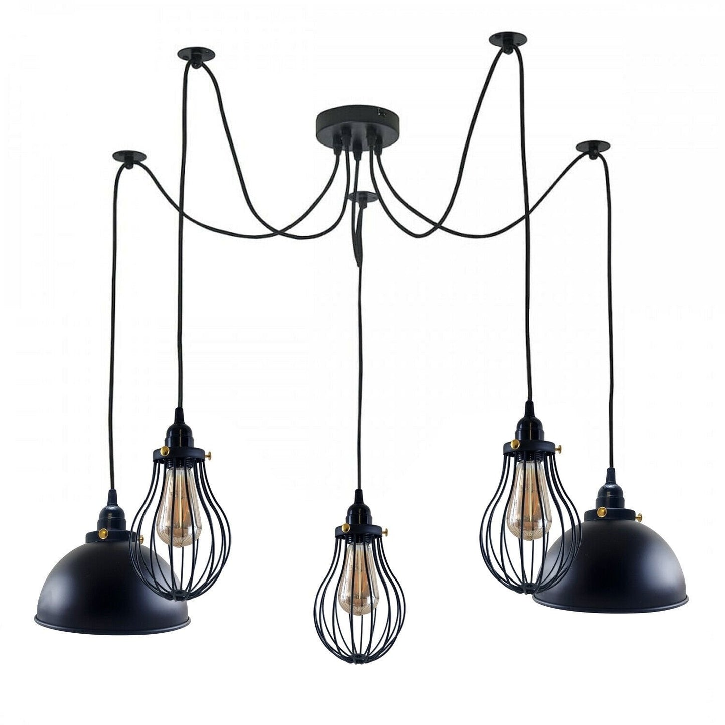 Multi Outlet Hanging Light 2 Spider Pendant Light  ~6330