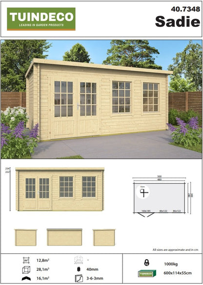 Sadie Log Cabin 5m x 3m