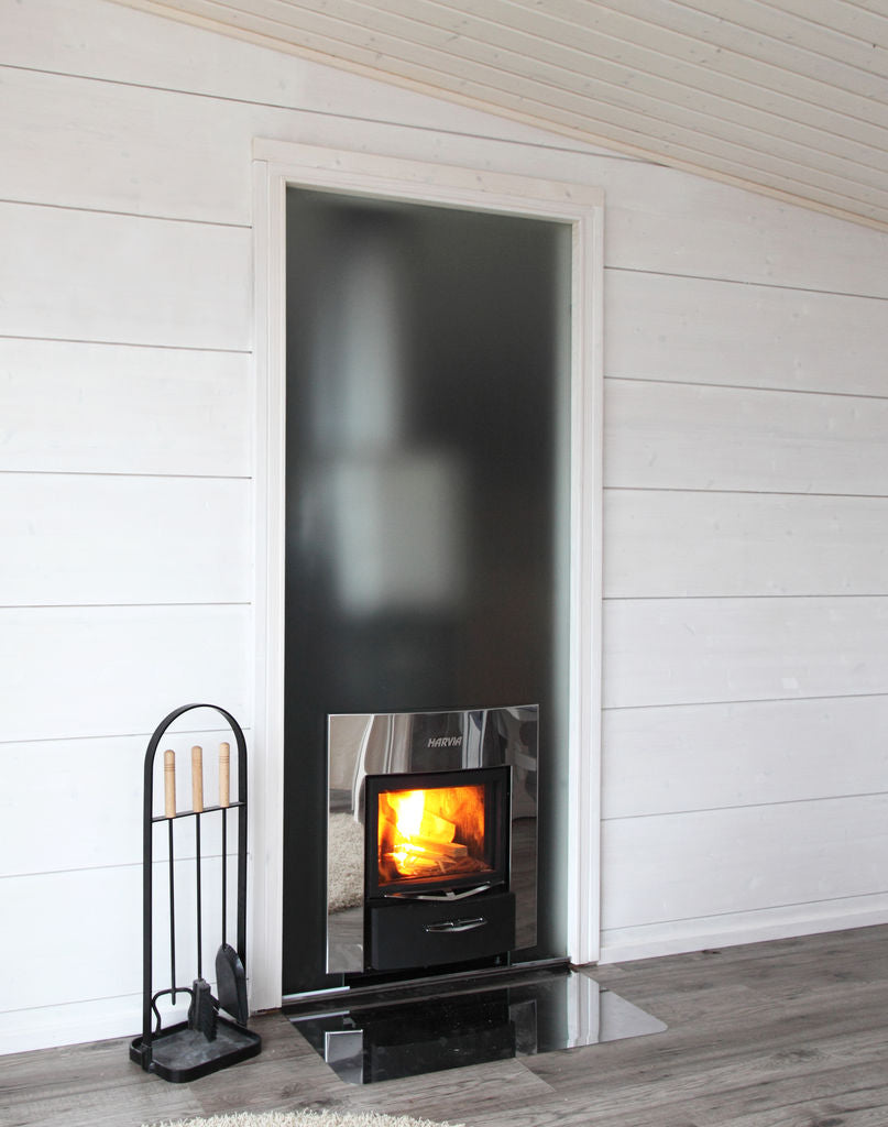 HARVIA DUO GLASS WALL 9x21, WHITE FRAME, DL92105AA