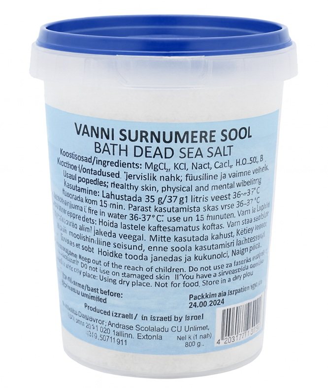 DEAD SEA SALT, 0,5KG CAN
