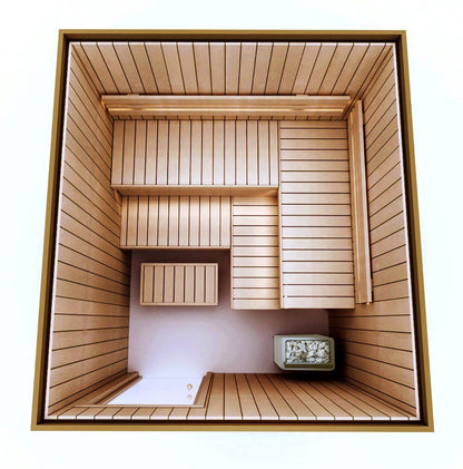 COMPLETE BUILDING KIT - SAUNA OPTIMAL, THERMO-ASPEN