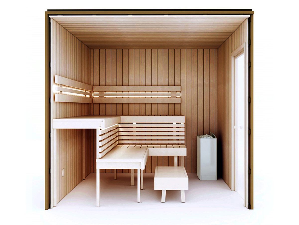 Complete Building Kit - Sauna Optimal, Thermo-Aspen