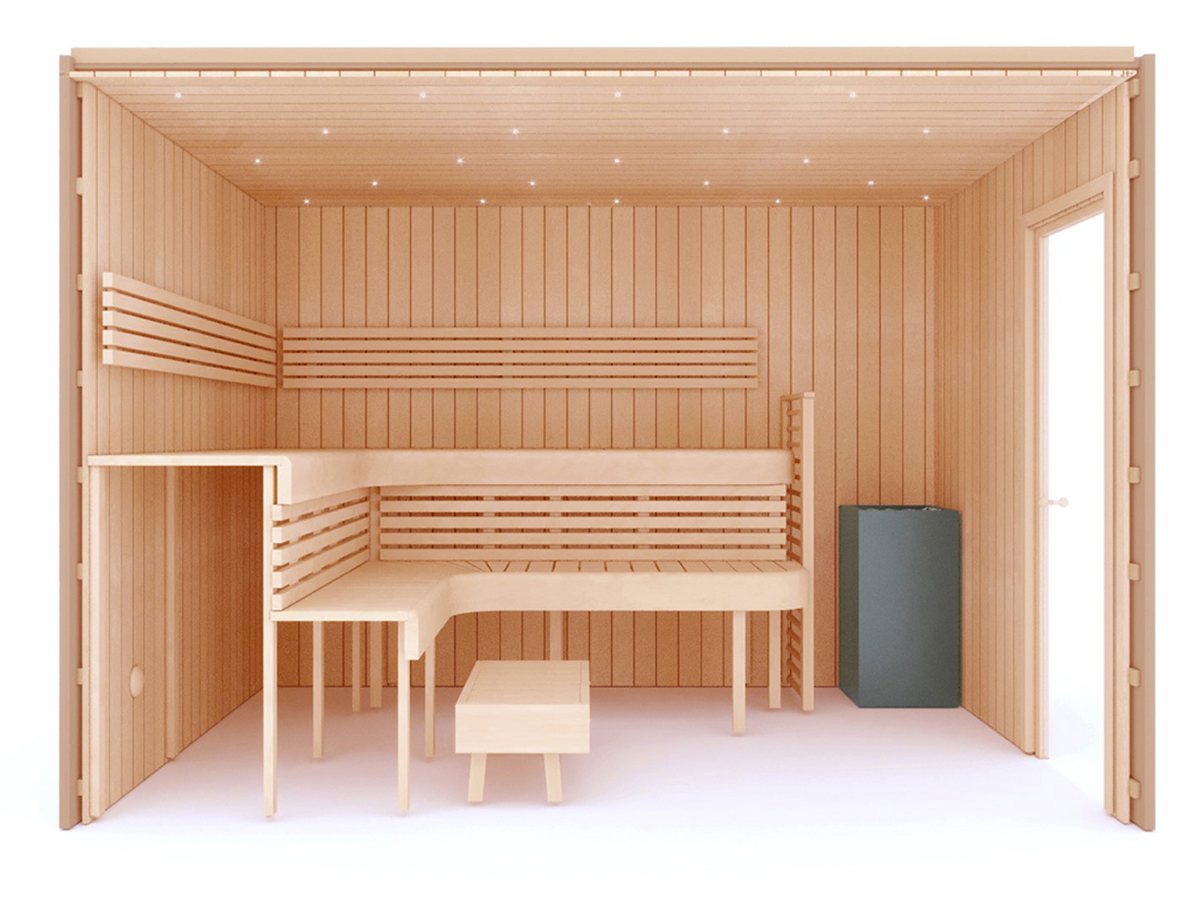 COMPLETE BUILDING KIT - SAUNA PREMIUM, ALDER