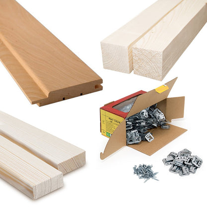 Complete Building Kit - Sauna Premium, Alder