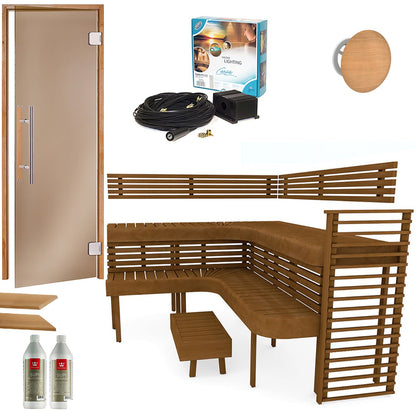 COMPLETE BUILDING KIT - SAUNA PREMIUM, THERMO-ASPEN