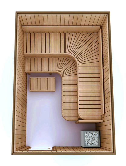 COMPLETE BUILDING KIT - SAUNA PREMIUM, THERMO-ASPEN