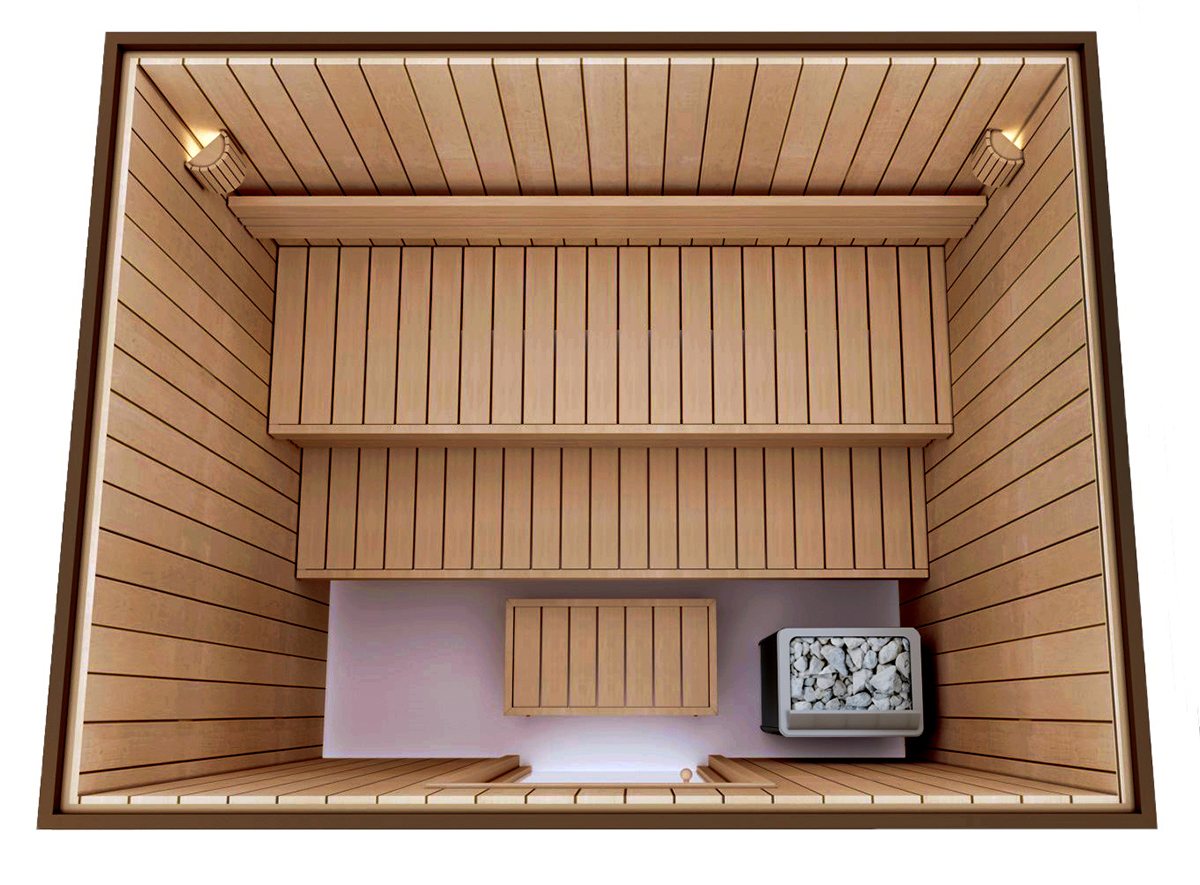 COMPLETE BUILDING KIT - SAUNA STANDARD, THERMO-ASPEN