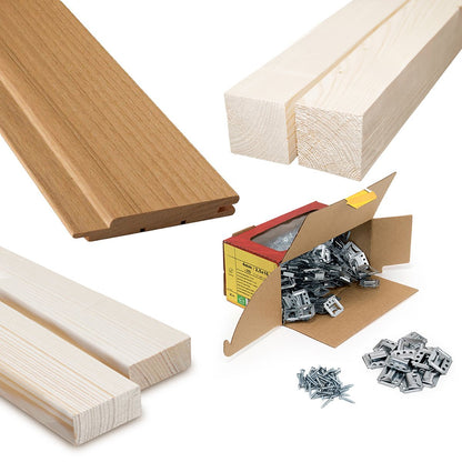 COMPLETE BUILDING KIT - SAUNA STANDARD, THERMO-ASPEN
