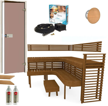 BUILDING KIT - SAUNA PREMIUM, THERMO-ASPEN