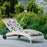 Chaise-Longue Deck Chair Wicker, Beige