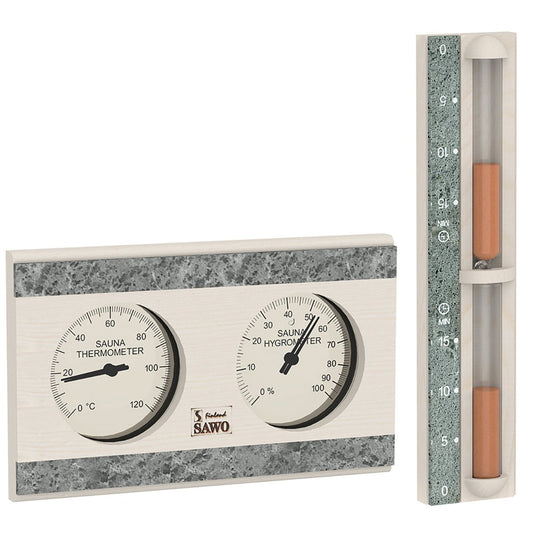 Sauna Set «Climate and Time» Optimal 3 by SAUFLEX - The Warm Living UK