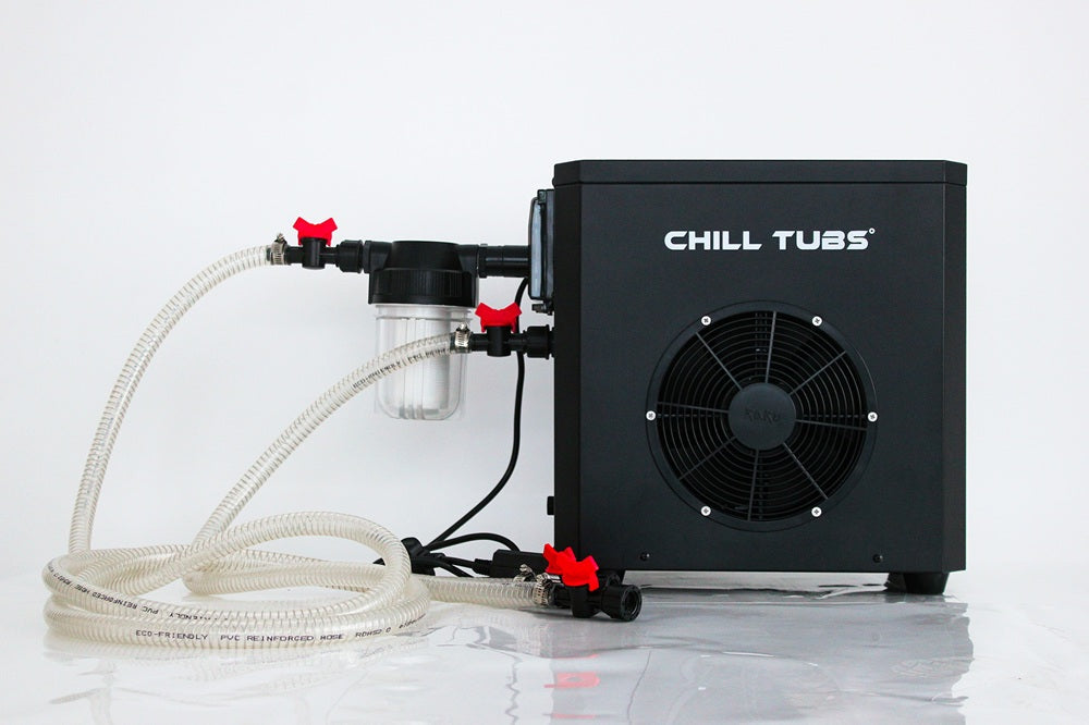 Chill Tubs - Cold Plunge Bath Essential 498L 1550x850x650mm, Chiller Set