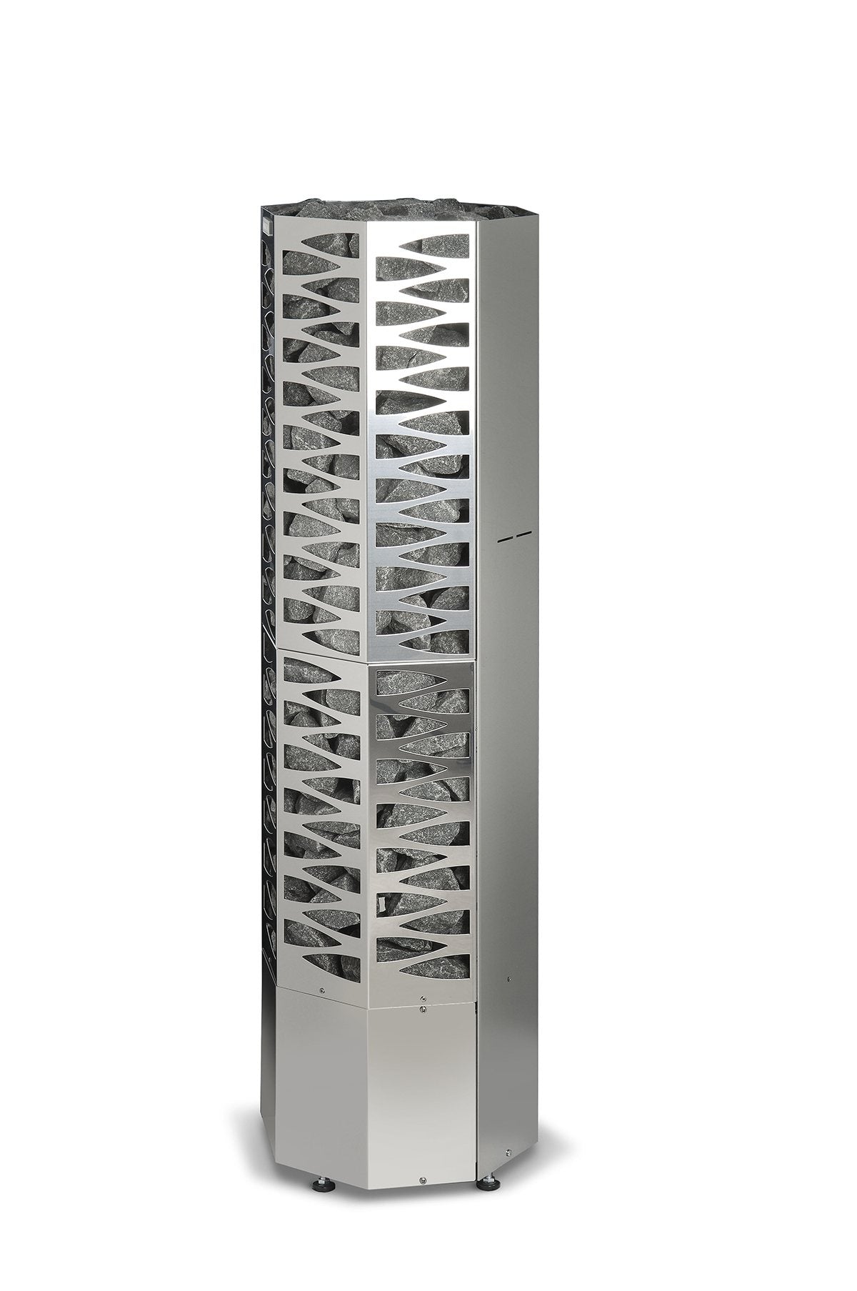 ELECTRIC SAUNA HEATER NARVI SMOOTH 6,8kW, WITH CONTROL UNIT, STAINLESS STEEL