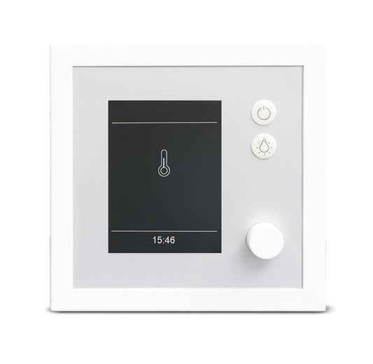 SAUNA CONTROL UNIT EOS EMOTEC D, WHITE/SILVER