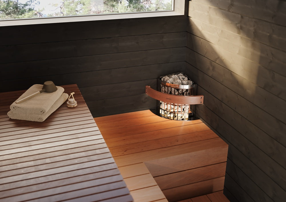 ELECTRIC SAUNA HEATER HARVIA CILINDRO CORNER XE PCC70XE, 6,8kW, WITH XENIO CONTROL UNIT