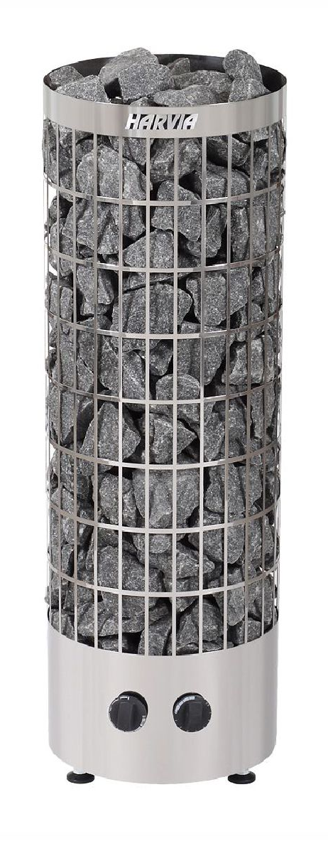 ELECTRIC SAUNA HEATER HARVIA CILINDRO PC70, 6,8kW, WITH BUILT-IN CONTROL, STEEL