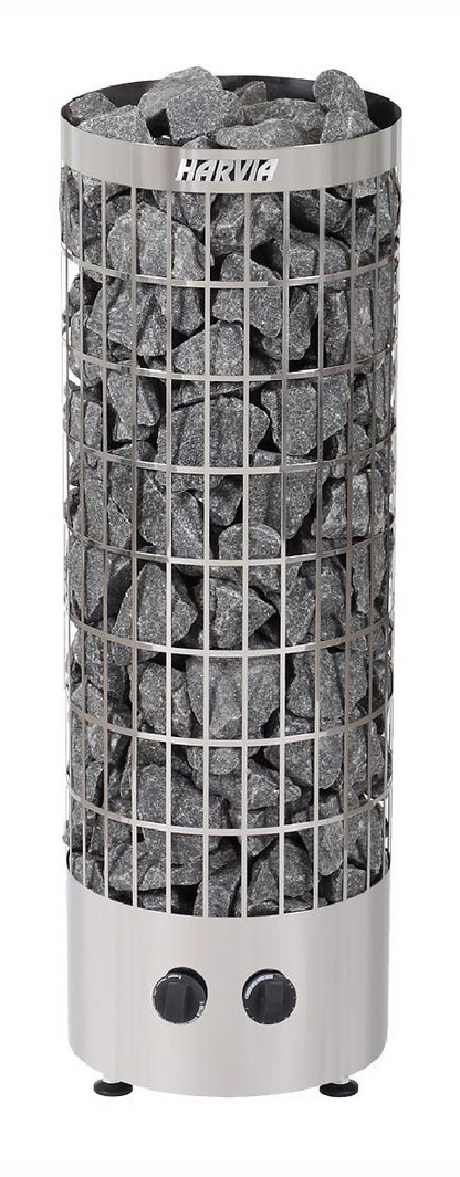 ELECTRIC SAUNA HEATER HARVIA CILINDRO PC70, 6,8kW, WITH BUILT-IN CONTROL, STEEL