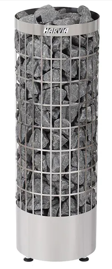 ELECTRIC SAUNA HEATER HARVIA CILINDRO PC90E, 9,0kW, WITHOUT CONTROL UNIT, STEEL