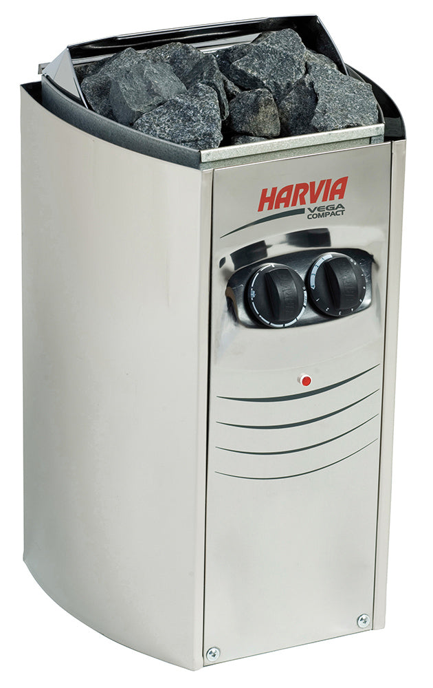 ELECTRIC SAUNA HEATER HARVIA VEGA COMPACT BC23, 2,3kW, WITH BUILT-IN CONTROL