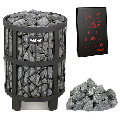 ELECTRIC SAUNA HEATER HARVIA LEGEND PO165, 16,5kW, SET