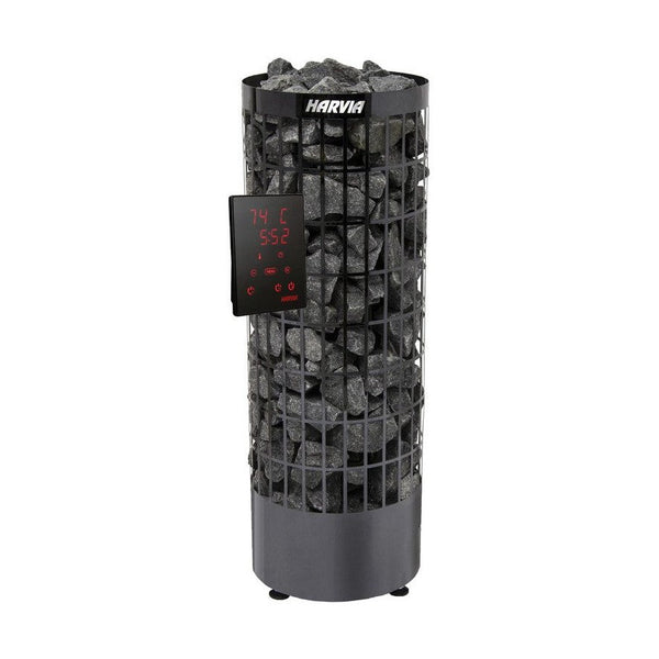 Electric sauna heater Harvia Cilindro PC70XE, 6.8kW, with Xenio control unit by Harvia - The Warm Living UK