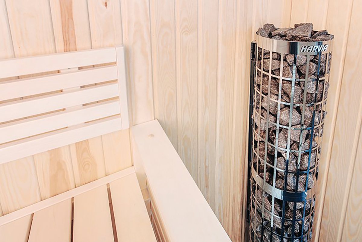 ELECTRIC SAUNA HEATER HARVIA CILINDRO SLIM PC66, 6,6kW, WITH BUILT-IN CONTROL