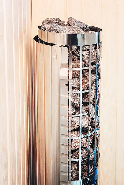 ELECTRIC SAUNA HEATER HARVIA CILINDRO SLIM PC66, 6,6kW, WITH BUILT-IN CONTROL